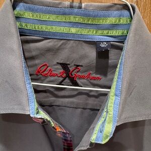 Robert Graham Gray Casual Button Down Shirt